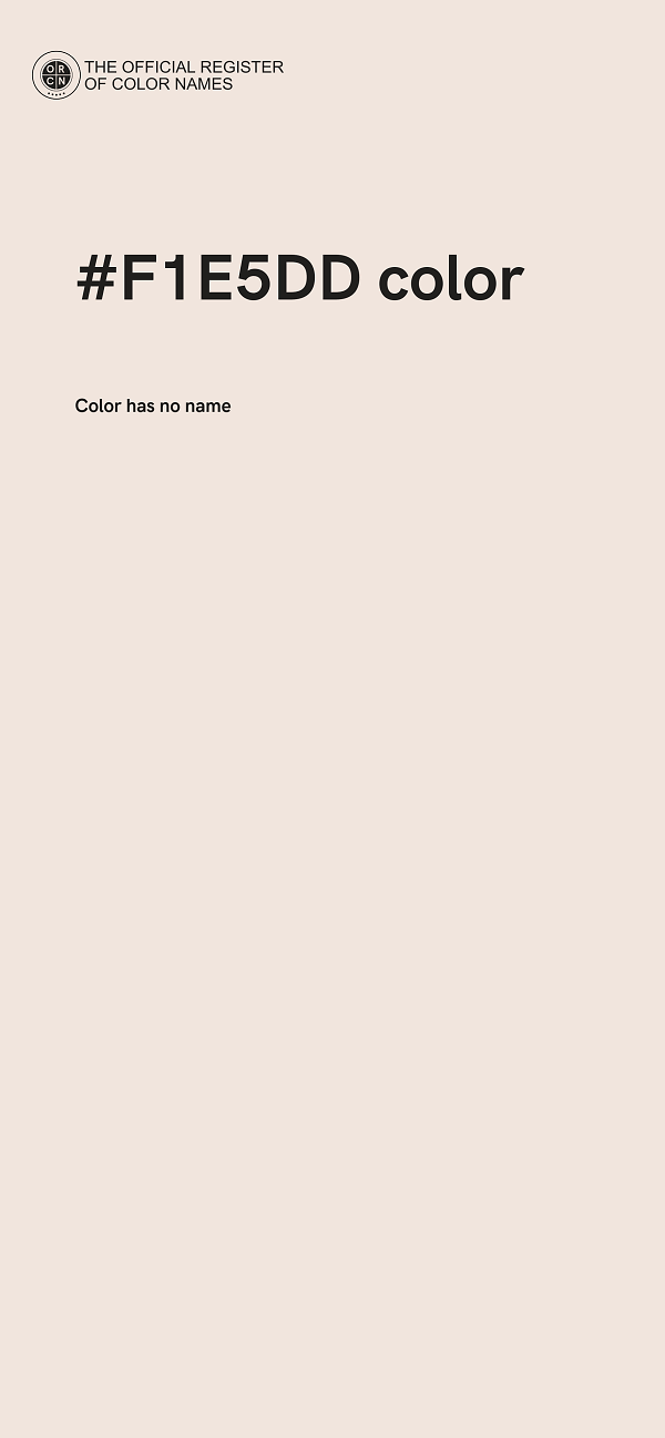 #F1E5DD color image