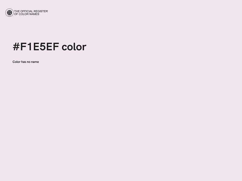 #F1E5EF color image