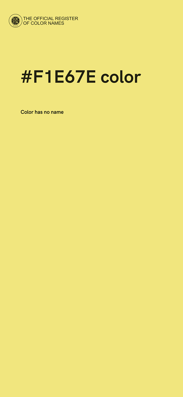 #F1E67E color image