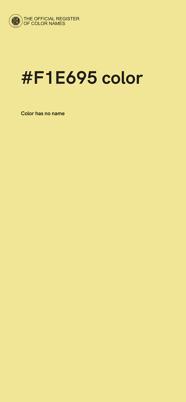 #F1E695 color image