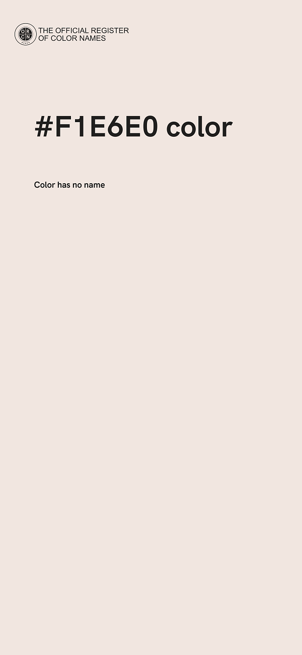 #F1E6E0 color image