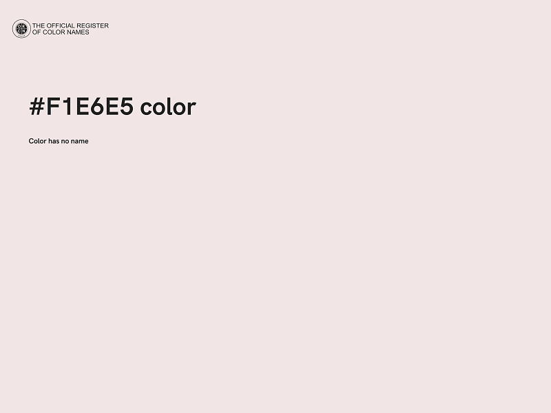#F1E6E5 color image