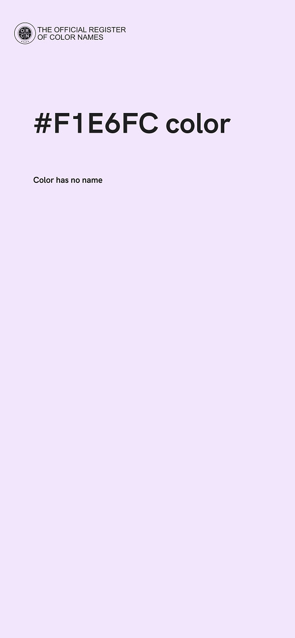#F1E6FC color image