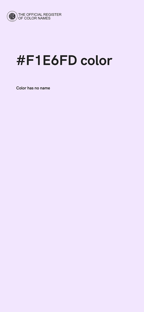 #F1E6FD color image