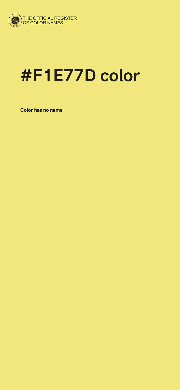 #F1E77D color image