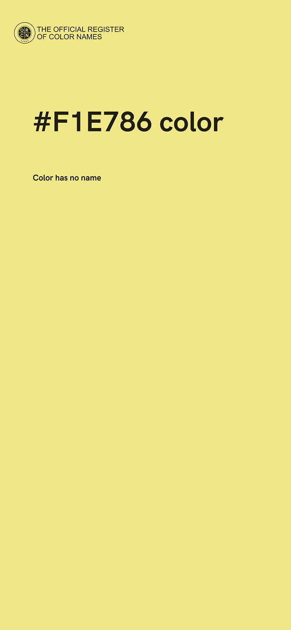 #F1E786 color image