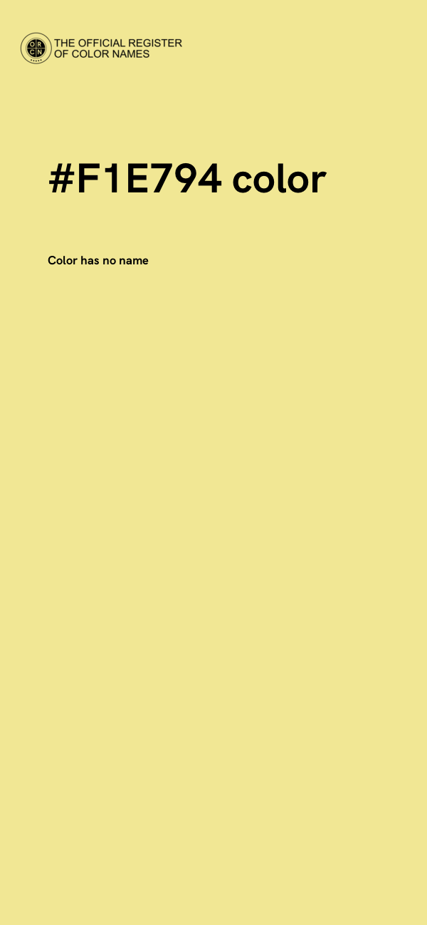 #F1E794 color image