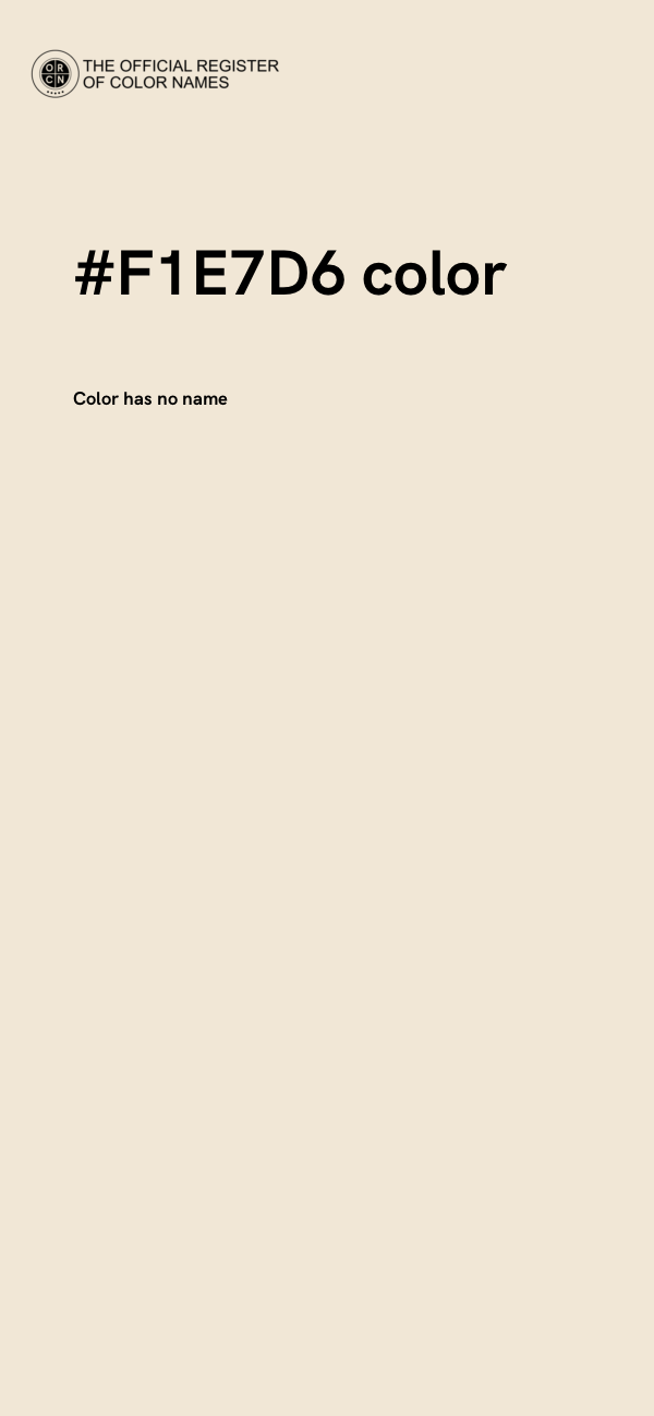 #F1E7D6 color image