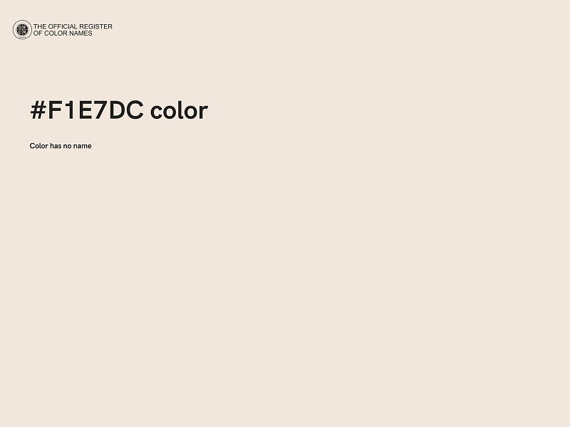 #F1E7DC color image