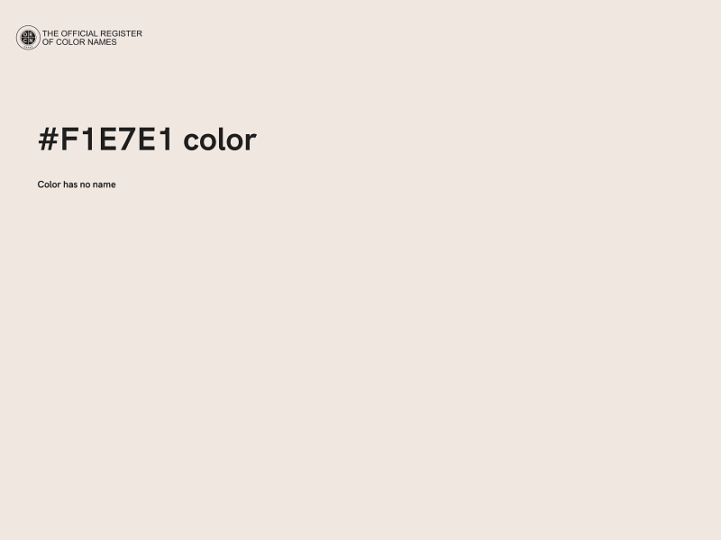 #F1E7E1 color image