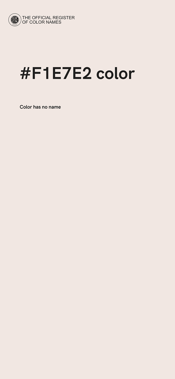 #F1E7E2 color image