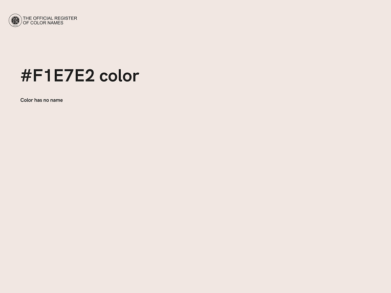 #F1E7E2 color image