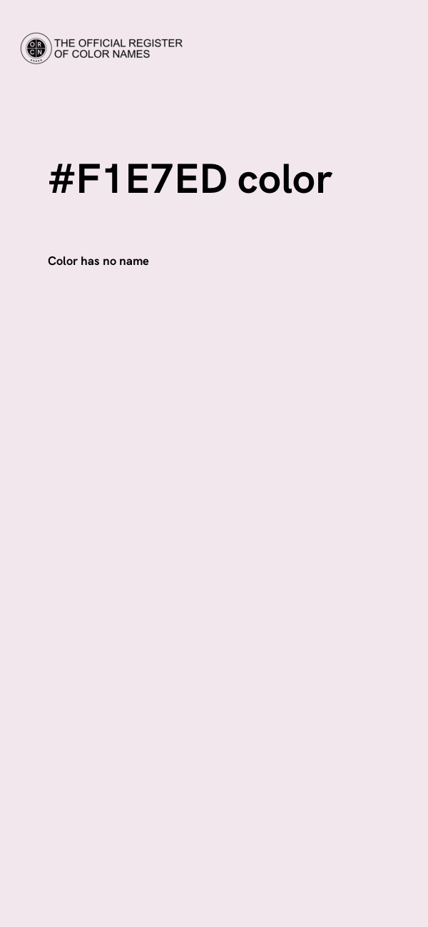 #F1E7ED color image