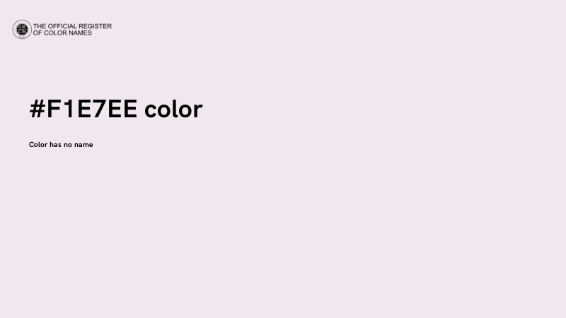 #F1E7EE color image