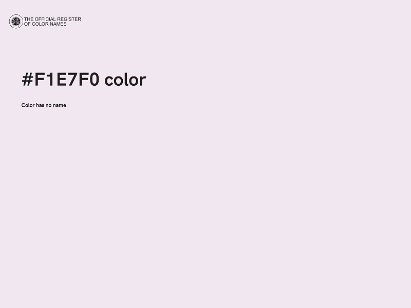 #F1E7F0 color image