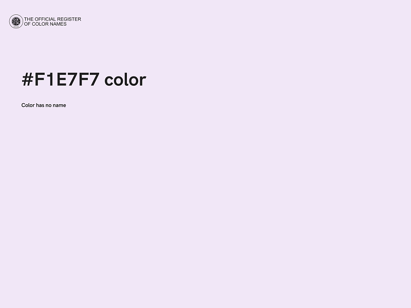 #F1E7F7 color image