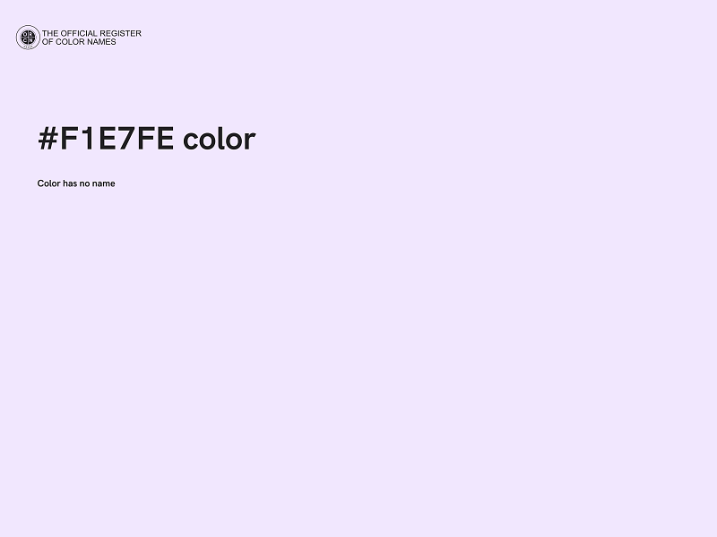 #F1E7FE color image