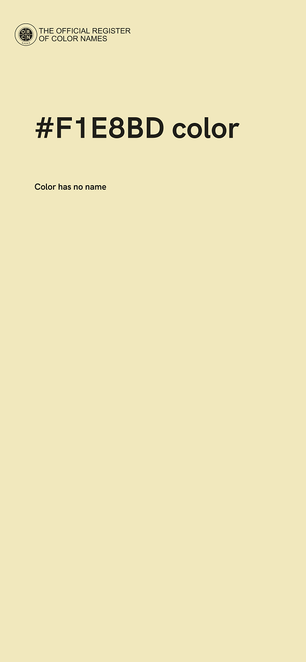 #F1E8BD color image
