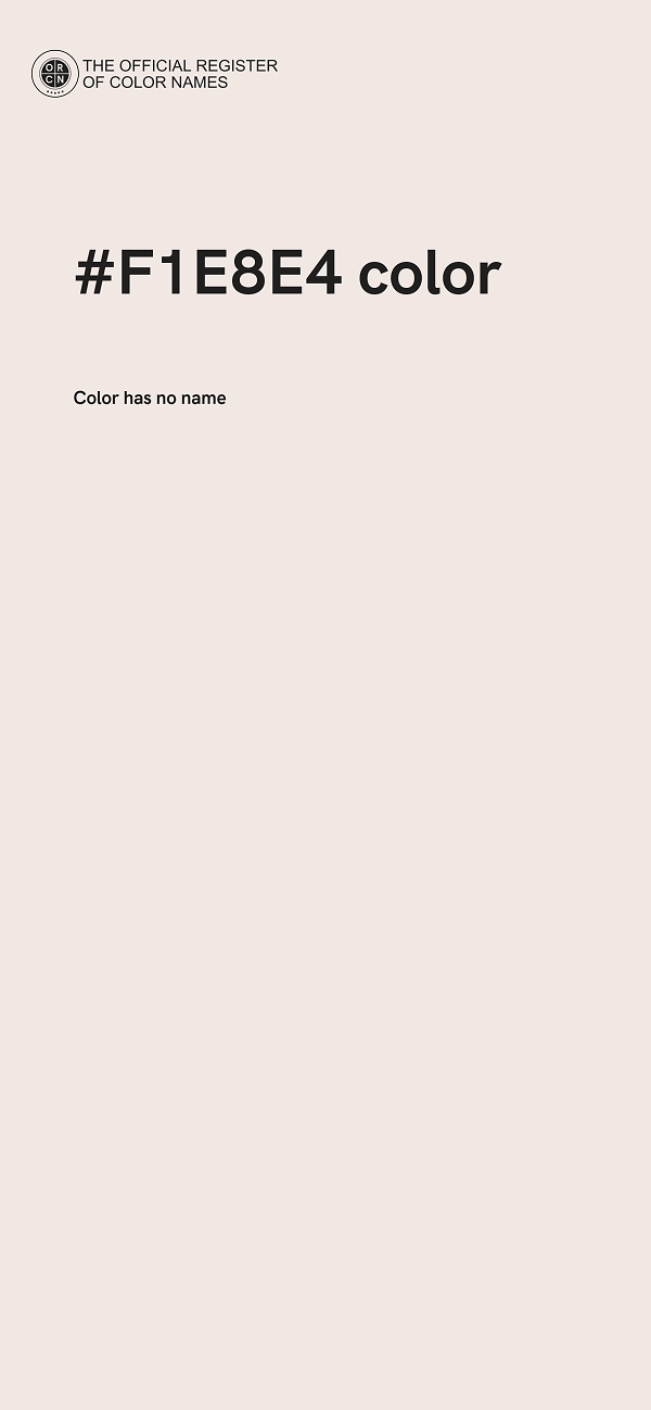 #F1E8E4 color image
