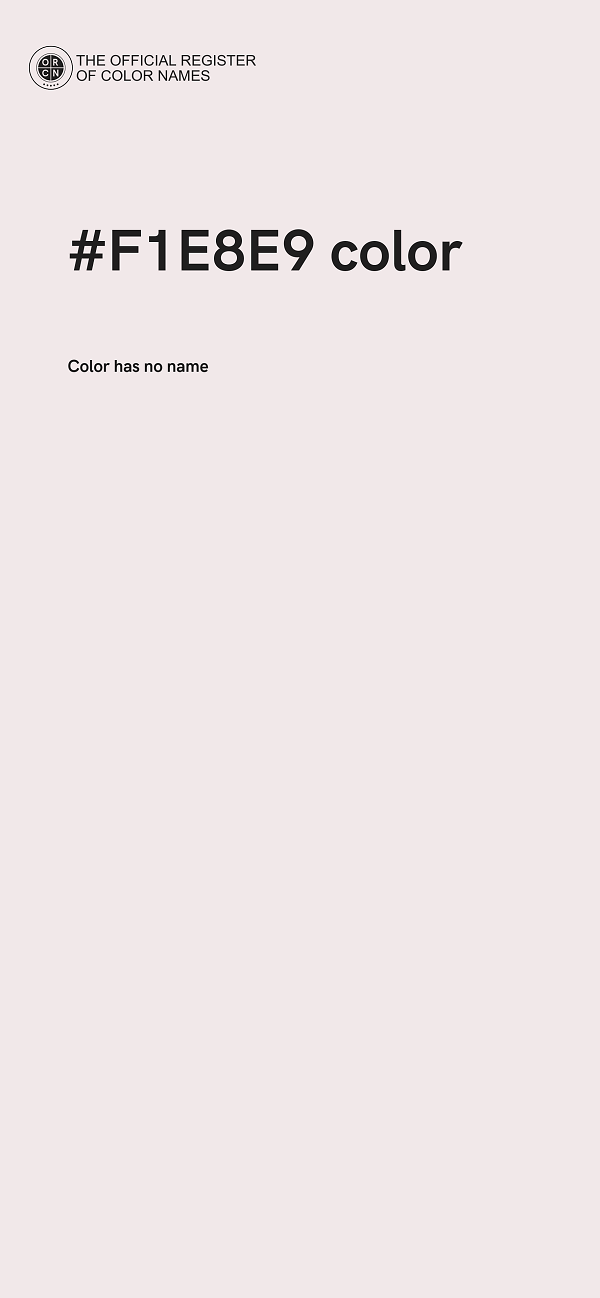 #F1E8E9 color image