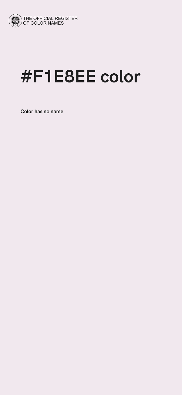 #F1E8EE color image