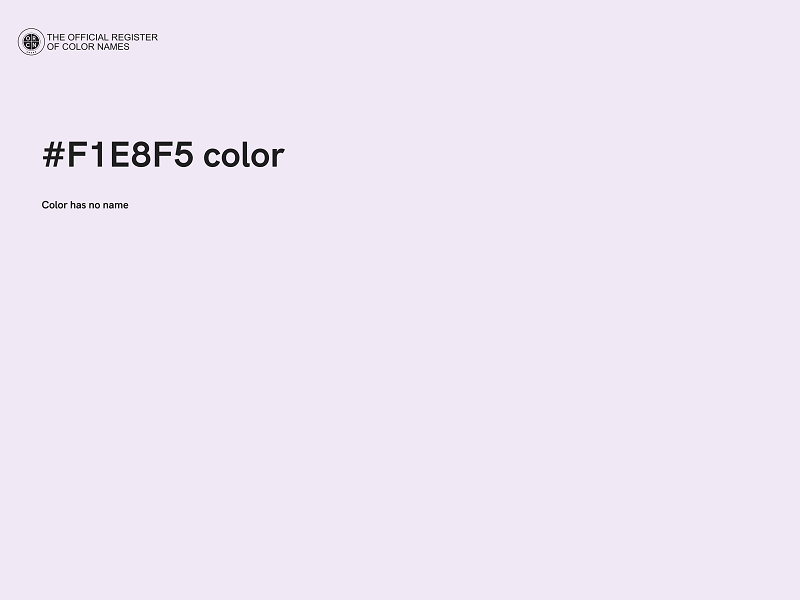 #F1E8F5 color image