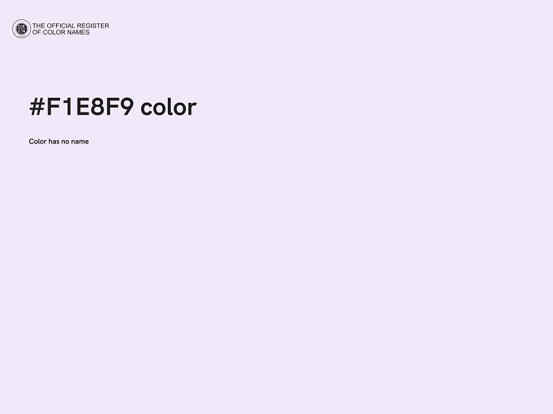 #F1E8F9 color image