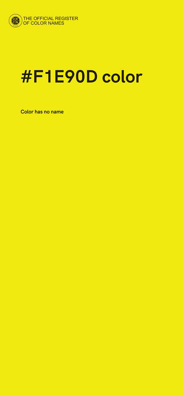 #F1E90D color image