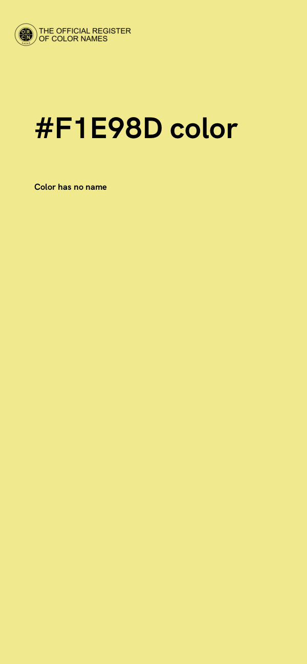 #F1E98D color image