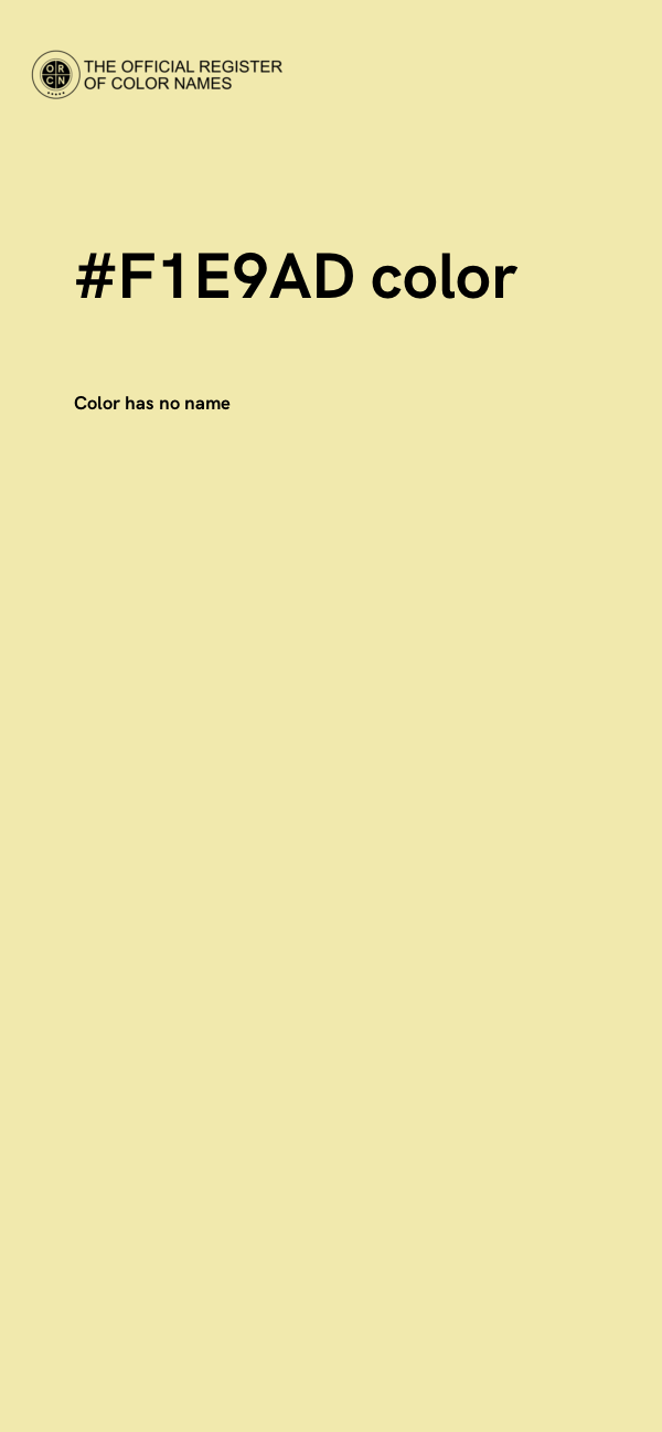 #F1E9AD color image