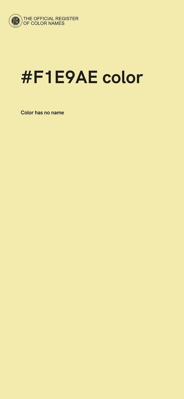 #F1E9AE color image