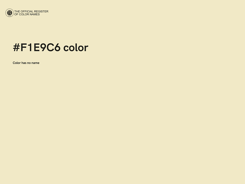 #F1E9C6 color image