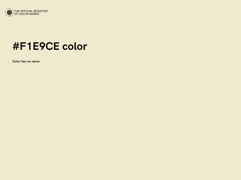 #F1E9CE color image