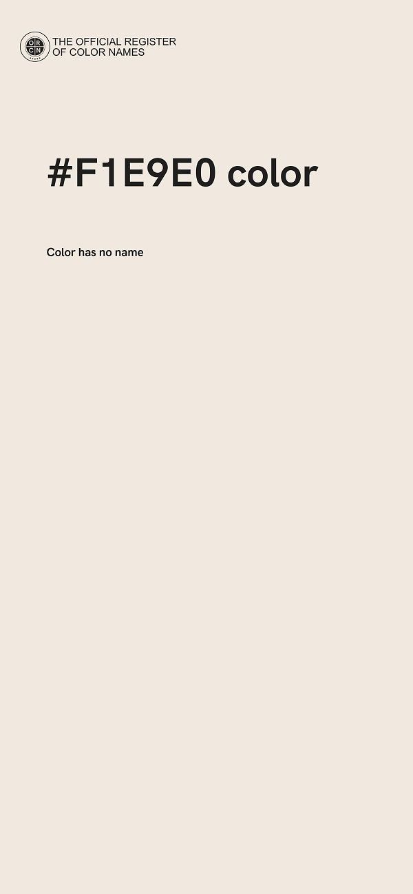 #F1E9E0 color image