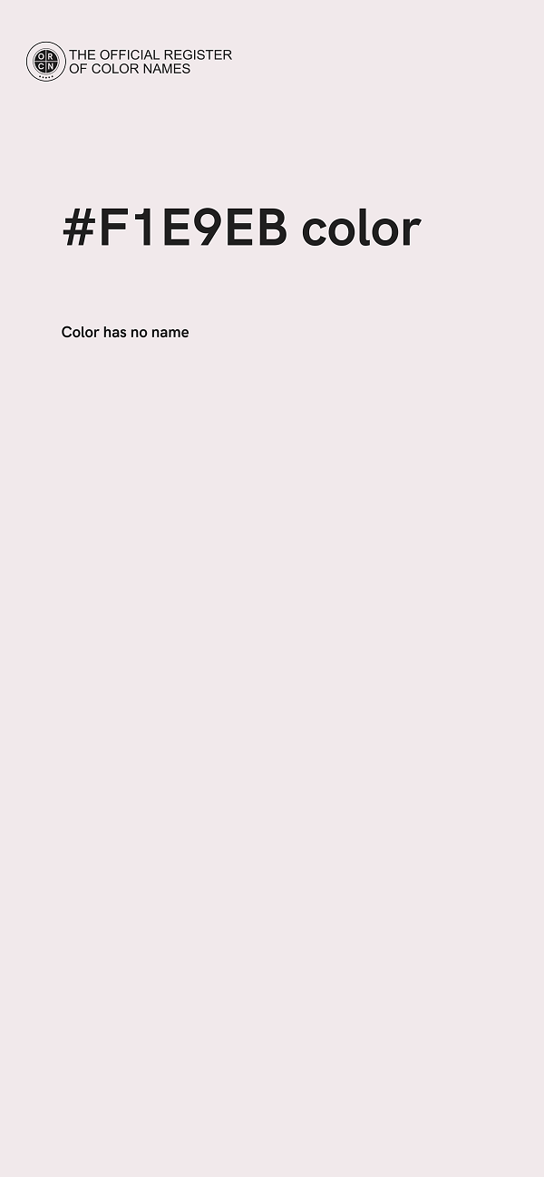#F1E9EB color image