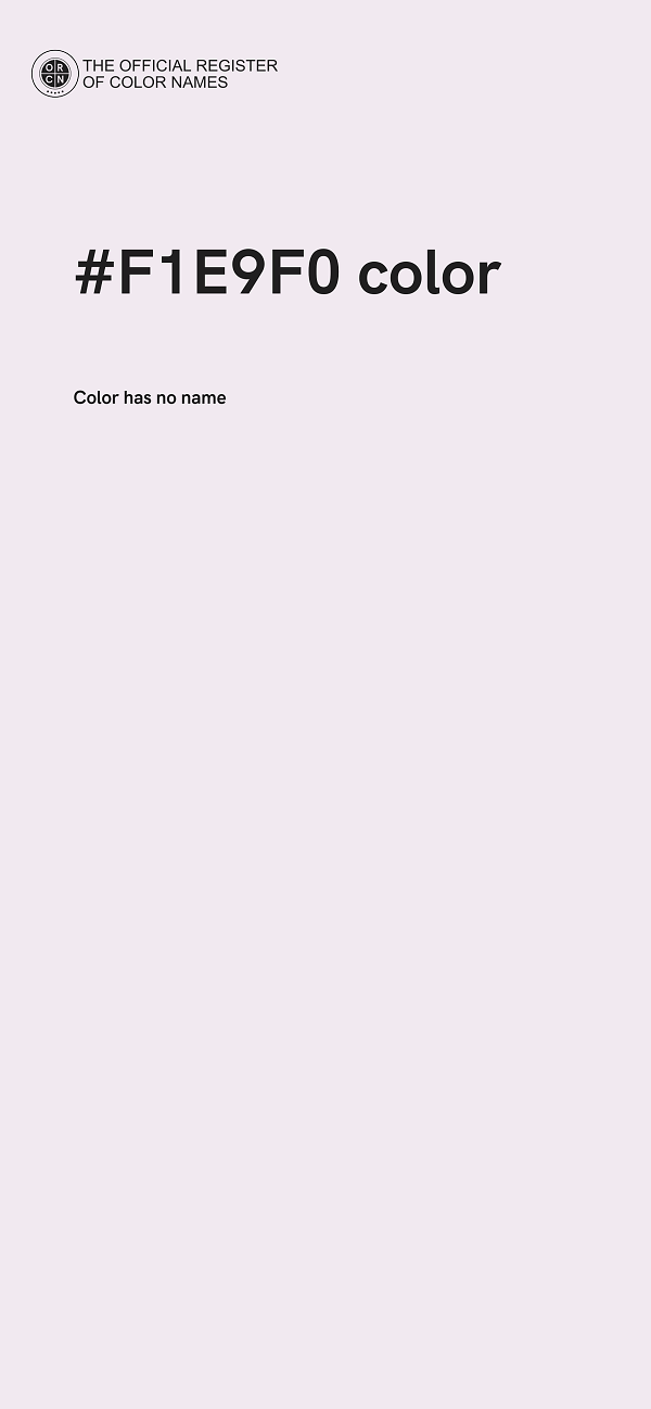 #F1E9F0 color image
