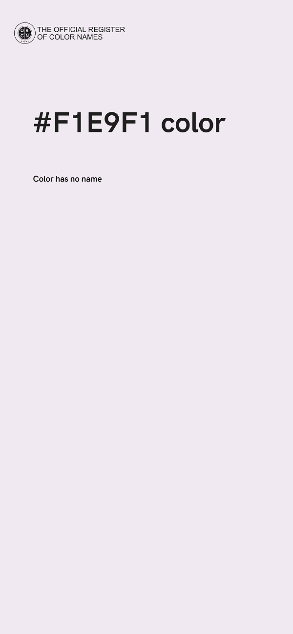 #F1E9F1 color image