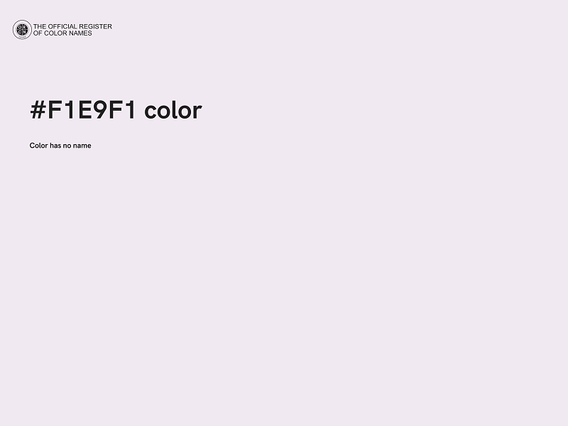 #F1E9F1 color image