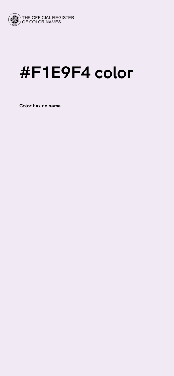 #F1E9F4 color image