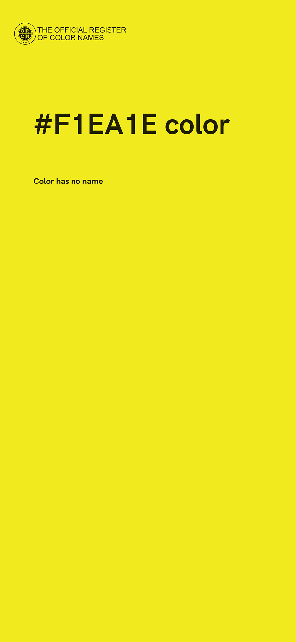 #F1EA1E color image