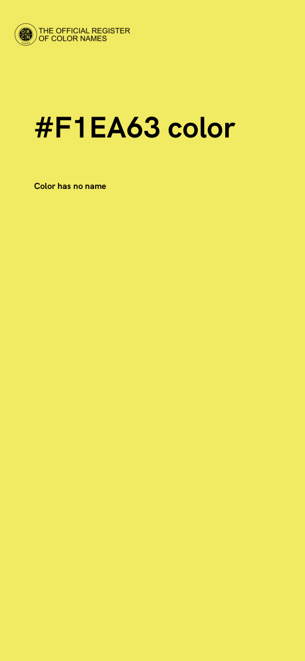 #F1EA63 color image