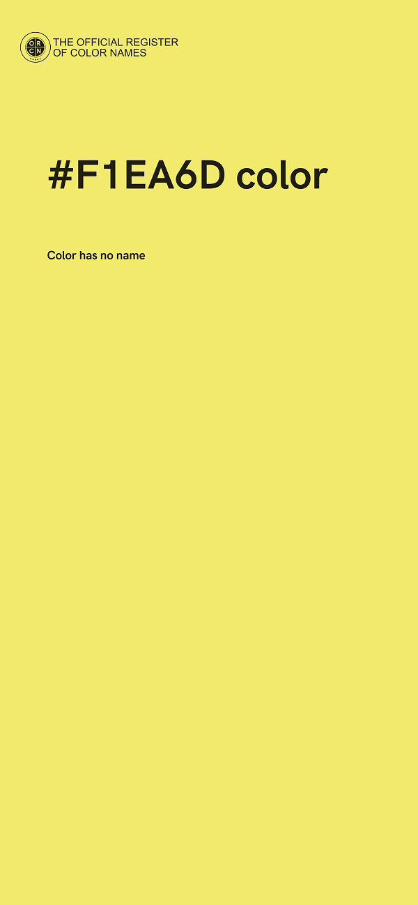 #F1EA6D color image
