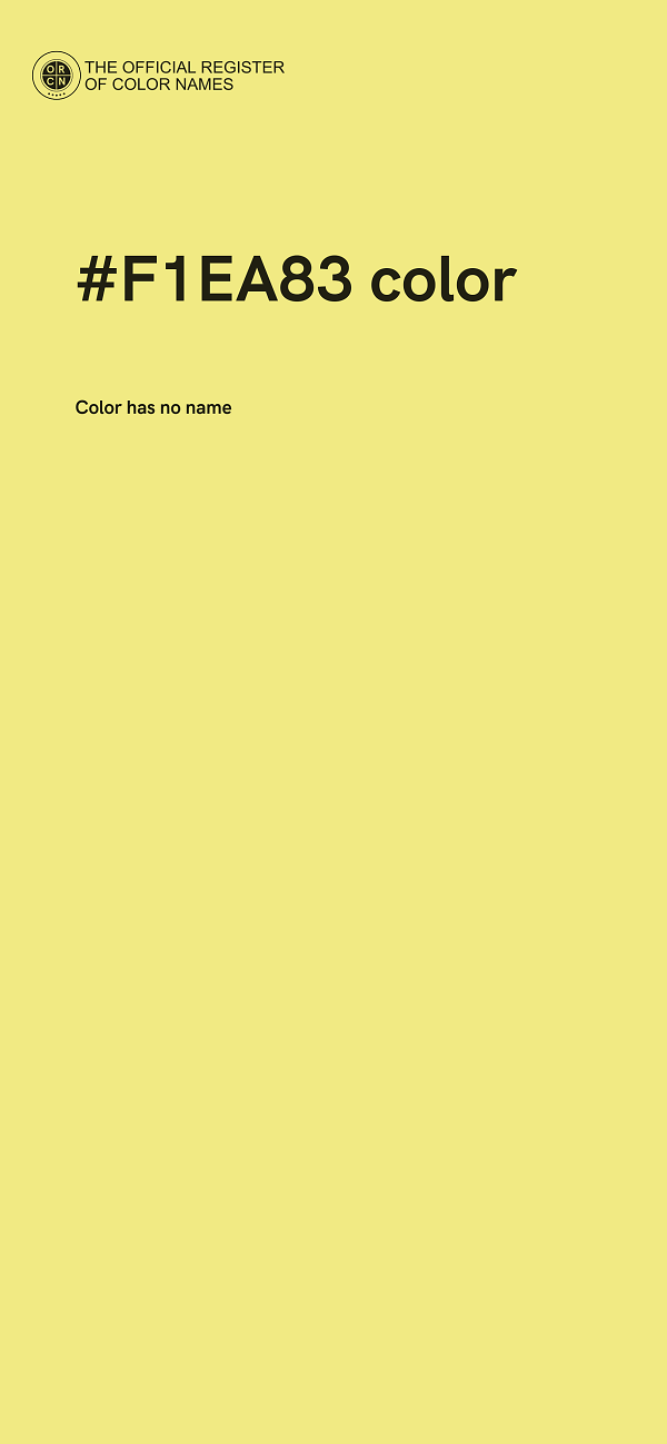 #F1EA83 color image
