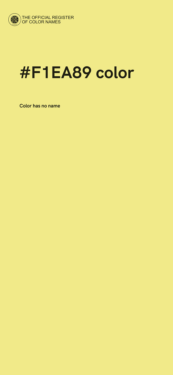#F1EA89 color image