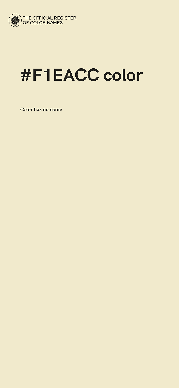 #F1EACC color image