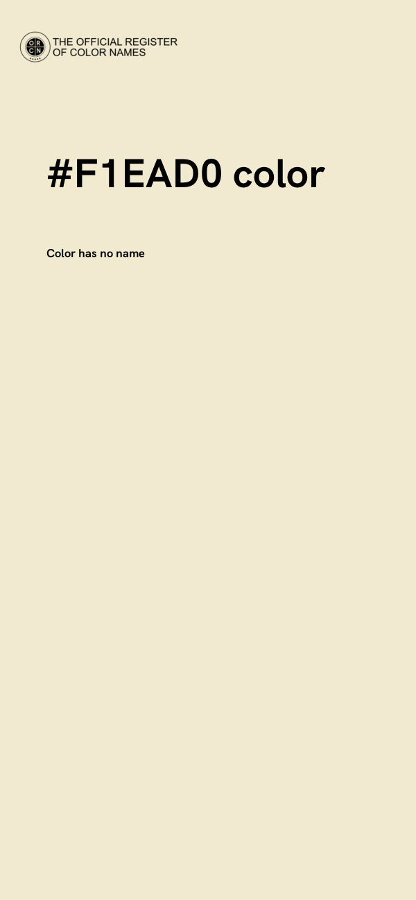 #F1EAD0 color image