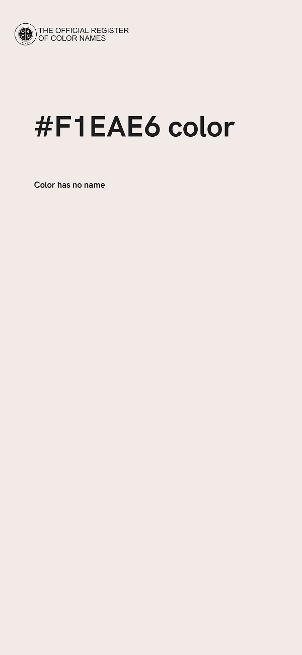 #F1EAE6 color image
