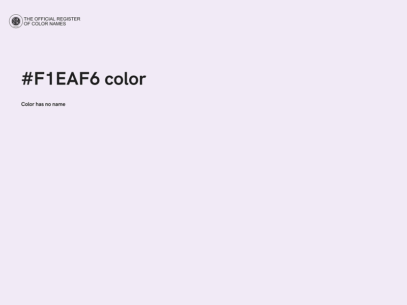 #F1EAF6 color image