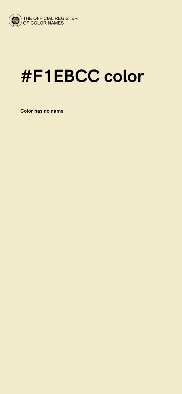 #F1EBCC color image