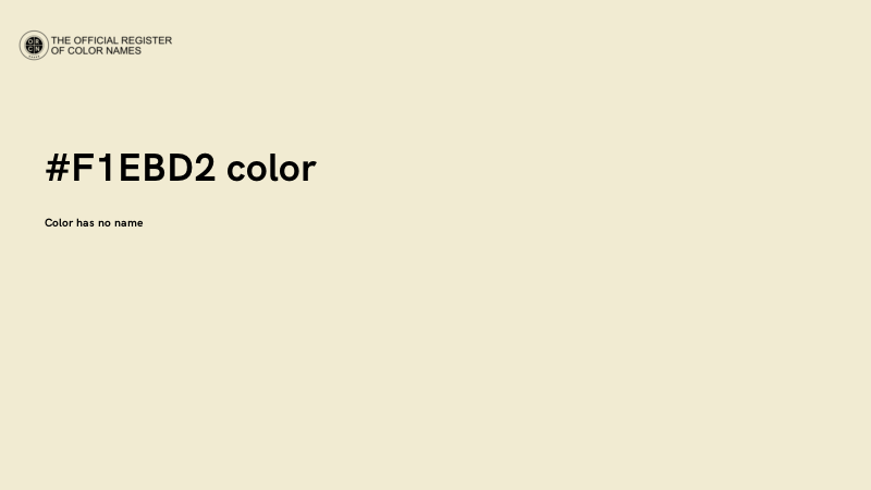 #F1EBD2 color image